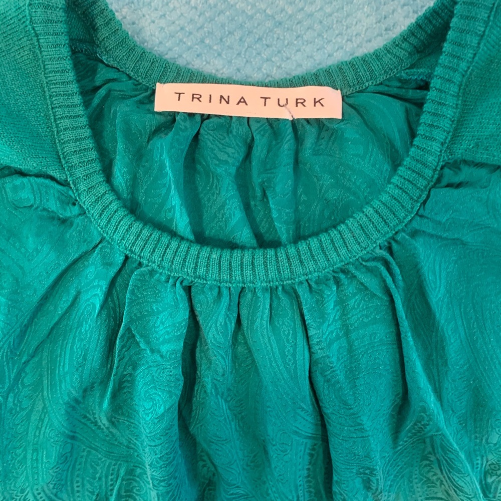 Trina Turk Emerald long sleeve Shirt
